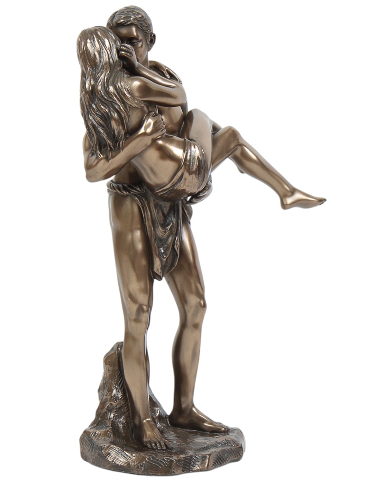 Dekofigur Body Talk Kollektion Lovers Paar Der Mann trägt seine Liebste  H 28 cm Skulptur Figur