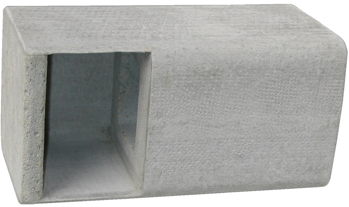 Naturschutzprodukt Fassaden-Einbaukasten 1HE ohne Haltebügel H 15 cm für Nischenbrüter
