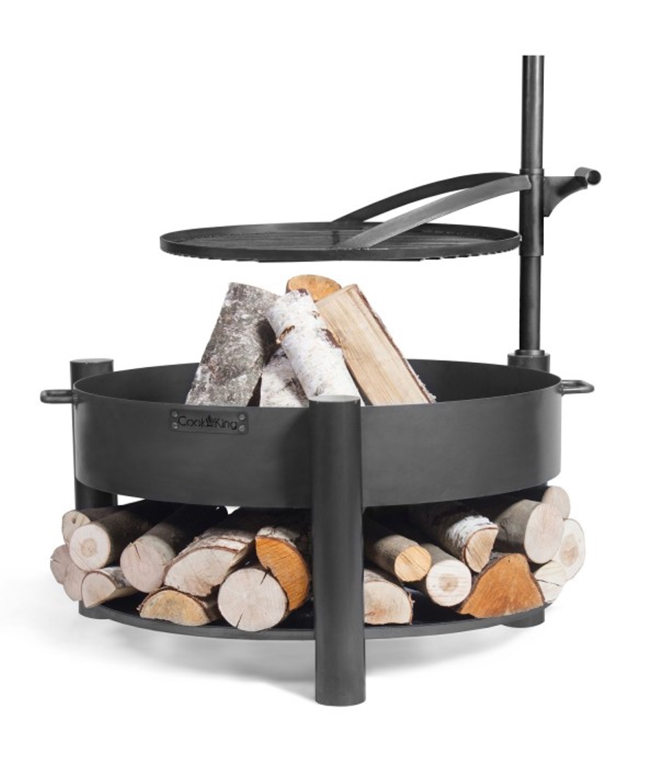 Grillplatte D 50 cm für Feuerschale "Montana X" Platte aus Stahl zum Befestigen am Mast