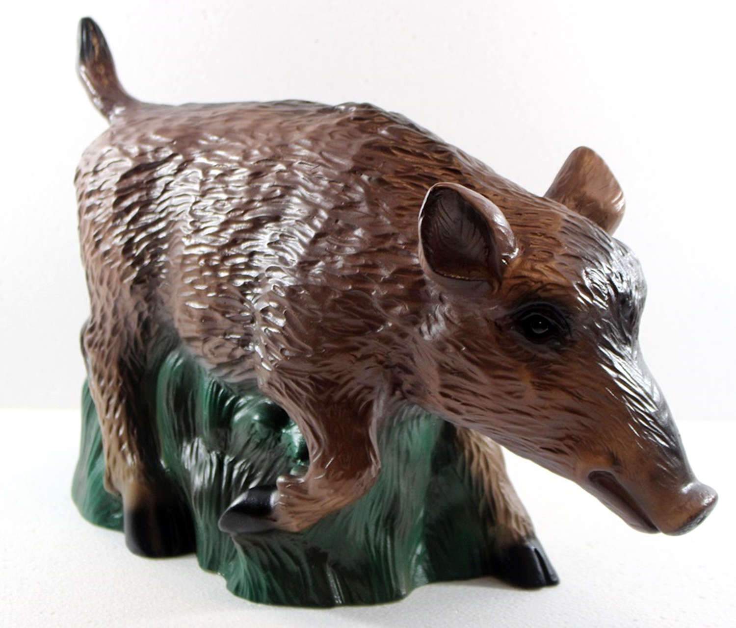 Deko Garten Figur Gartenfigur Tierfigur Wildschwein Frischling stehend aus Kunststoff Höhe 24 cm