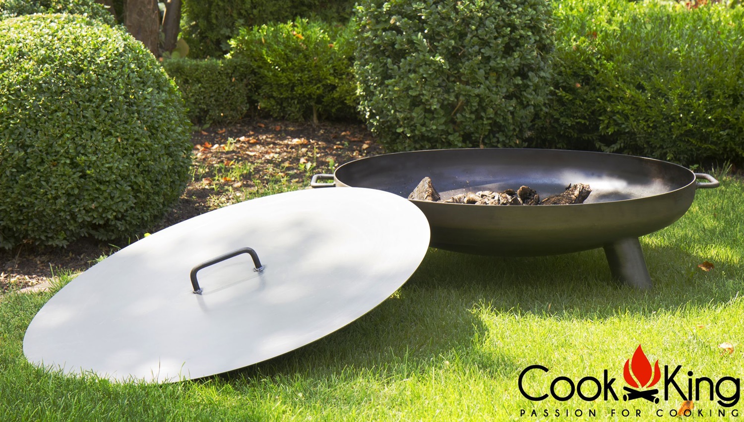 Feuerschale "Bali" Ø 70cm Feuerstelle für den Garten aus Stahl Feuerkorb als Wärmequelle oder Grill