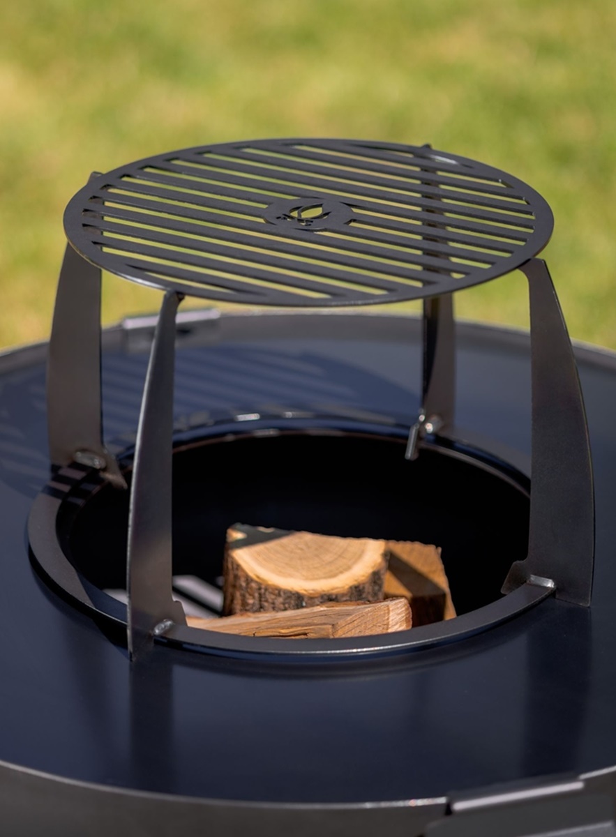 Hoher Grillrost Ø 34 cm für Grillplatten mit 40 cm Öffnung – passend für Feuerschalen Ø 78 & 82 cm