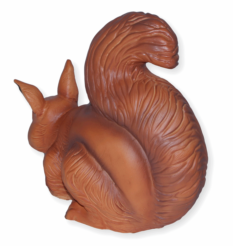 Deko Garten Figur Eichhörnchen H 25 cm aus Kunststoff Gartenfigur Dekofigur Tierfigur