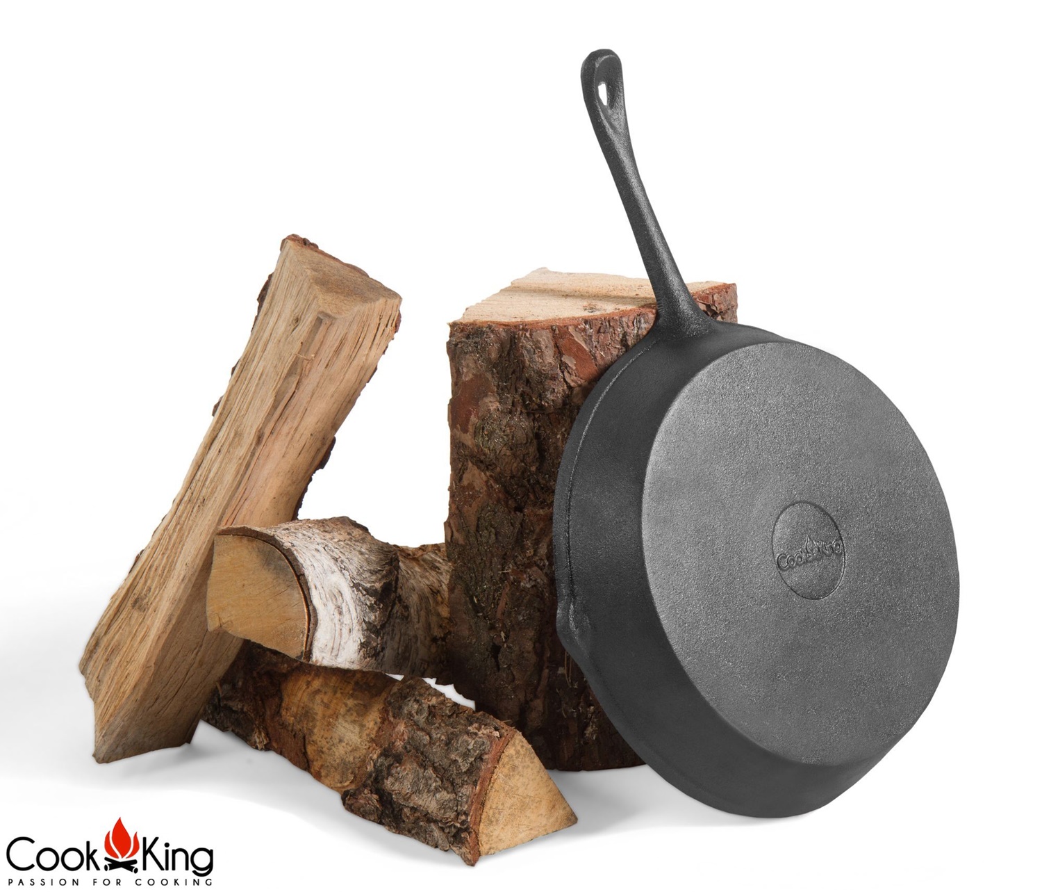 Gusseisenpfanne Ø 28 cm Grillpfanne vielseitige Pfanne aus Gusseisen Eisenpfanne Antihaft-Pfanne