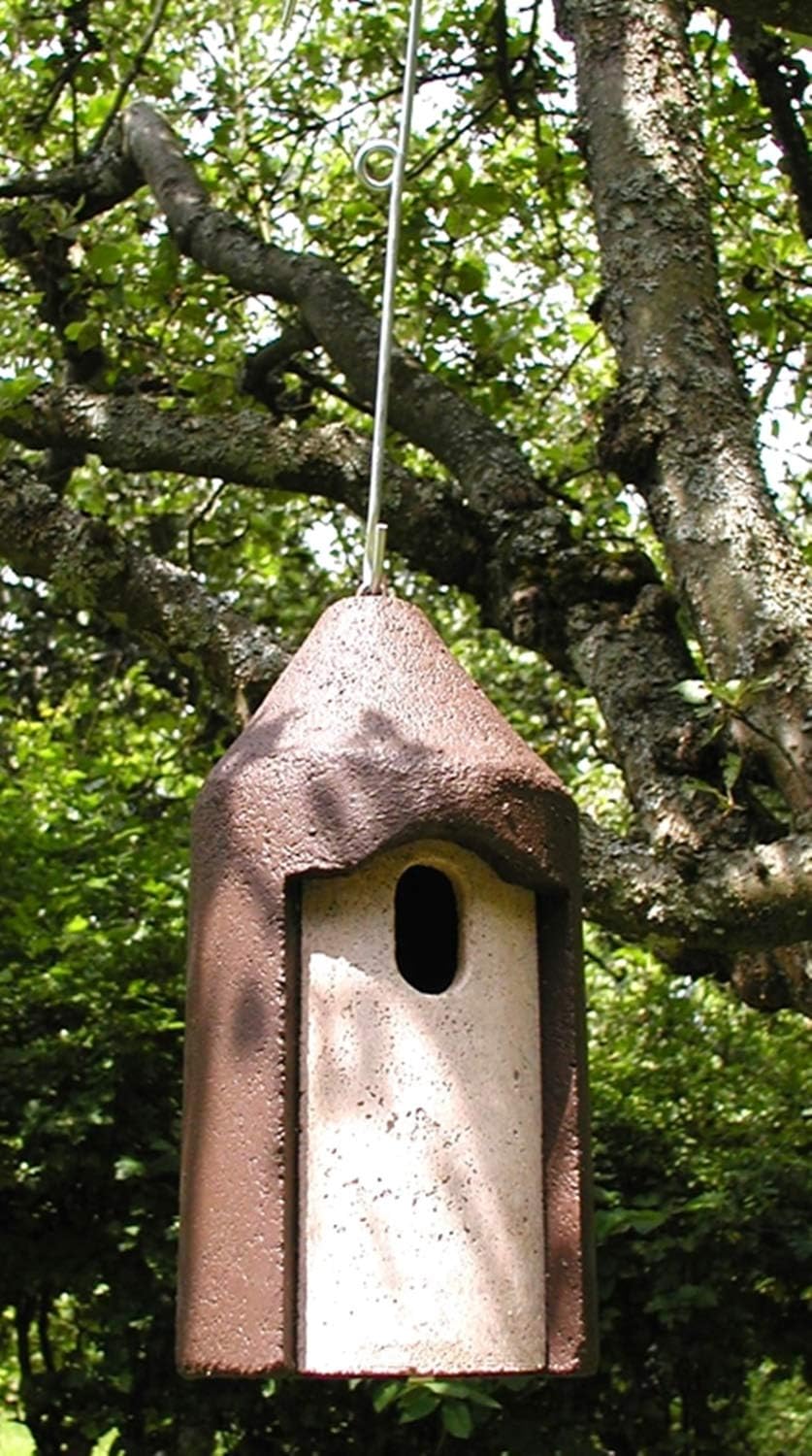 Naturschutzprodukt Nisthöhle Typ 2M Vogelnisthöhle braun freihängend FO Flugloch 29 x 55 mm oval