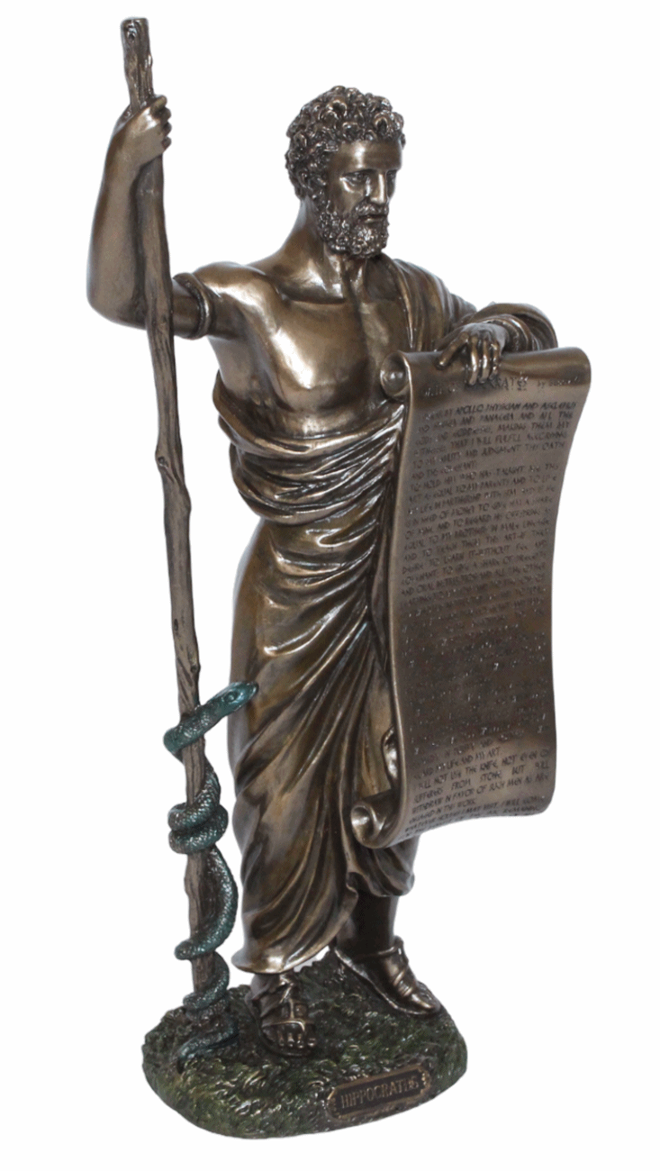 Deko Figur Hippokrates H 32 cm griechische Mythologie Parastone Skulptur Figur